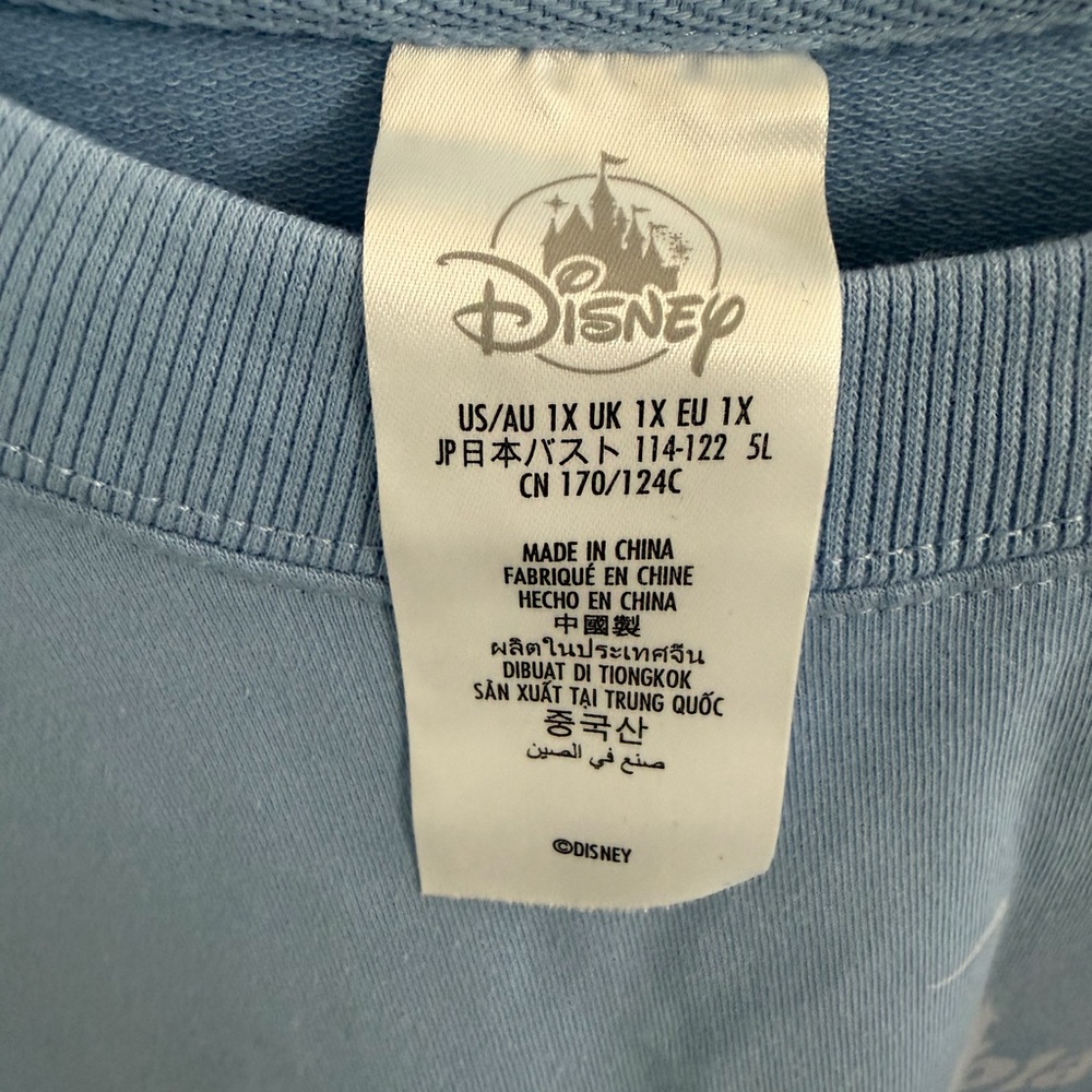 Disney Blue Sweatshirt with White Print - Picture 2 of 4